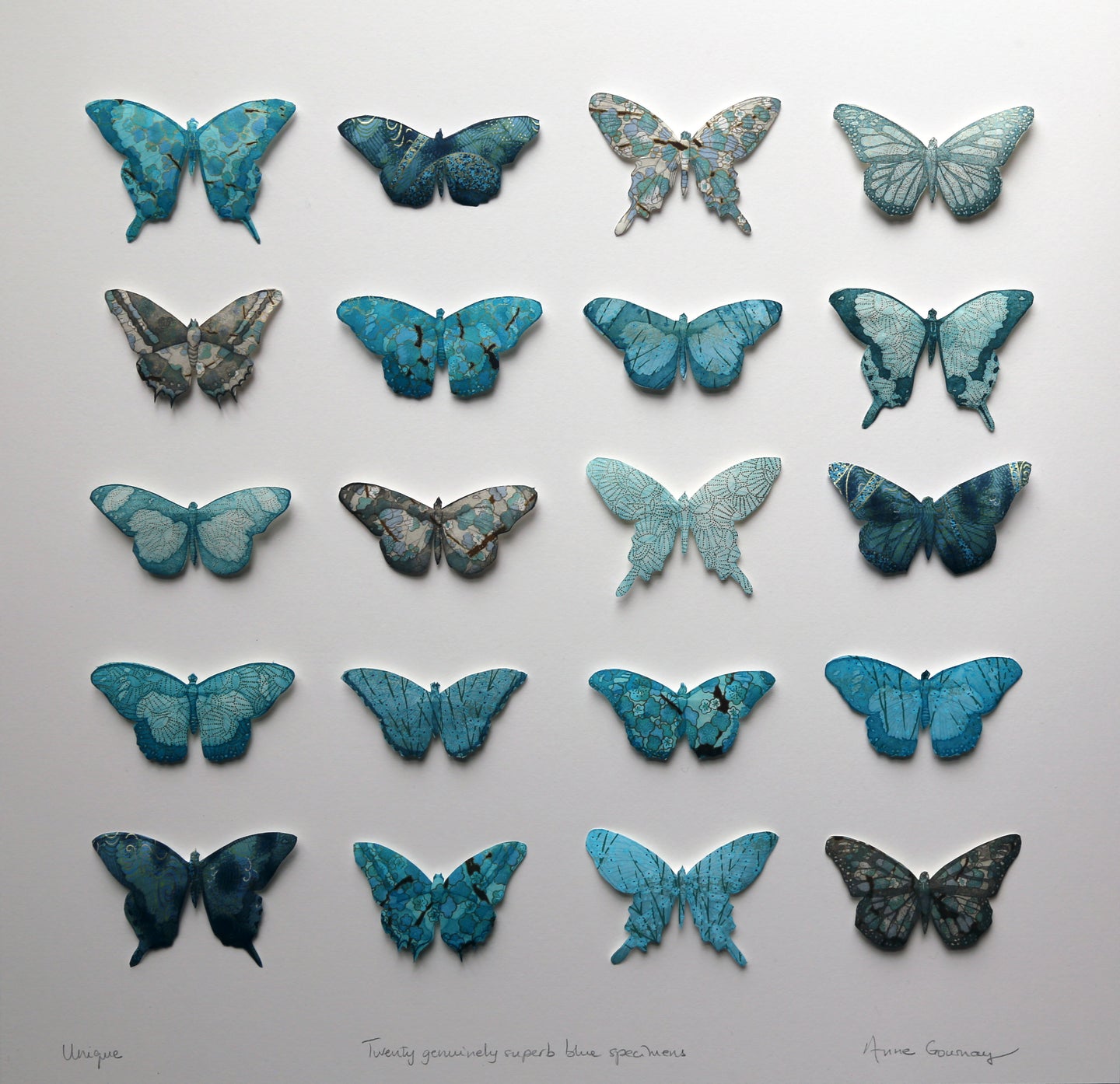 Twenty genuinely superb blue specimens - Variation III