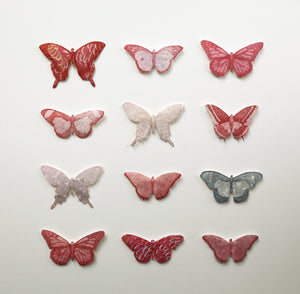 Eleven truly splendid pink specimens and a silver one
