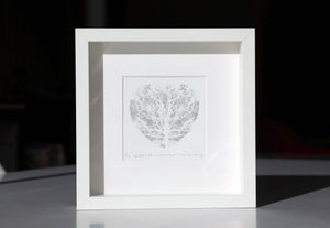Can you feel my heart beat? Silver Edition (Unframed)